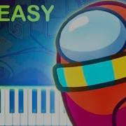 NEW AMONG US LOBBY THEME EASY Piano Tutorial