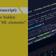 JavaScript Demo How To Show Hidden HTML Elements