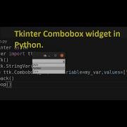 Tkinter Combobox Widget In Python