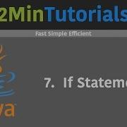 Java Tutorials For Beginners In 2 Minutes 7 If Statement