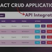 CRUD Operation Using React Create Read Update Delete React