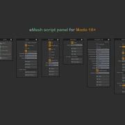 EMesh Script Panel For MODO