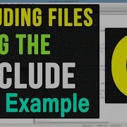 Include Pre Processor Directive In C Programming Video Tutorials