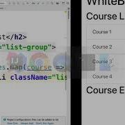 070 Rendering An Array Of Objects As List In A React Component CourseList