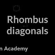 Rhombus Diagonals Quadrilaterals Geometry Khan Academy