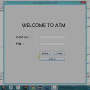 ATM Simulator System Java Project