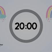 Calming Rainbow Timer For Kids 20 Minutes Countdown Timer For Kids With Music Classroom Timer