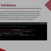 Creating Custom Validators And Async Validators In Angular Chapter 6 5 10 LearnCodeExpress