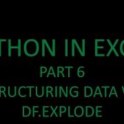 Python In Excel Part 6 Using Python To Restructure Data