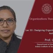 Lecture 33 Designing Organizational Structure Authority And Control
