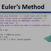Euler S Method To Solve ODEs With MATLAB Code