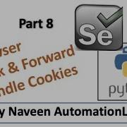 Browser Back Forward Handle Cookies In Selenium Python Part 8