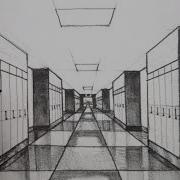 How To Draw 1 Point Perspective For Beginners A Hallway