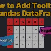 How To Add Tooltips To Pandas DataFrame Python Tutorial