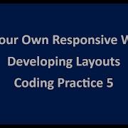 Coding Practice 5 Developing Layouts HTML CSS NxtWave CCBP