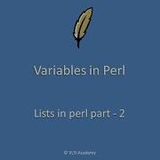Perl Lec4 Lists In Perl Part 2 Sort Join Split Lists Explained