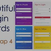 Beautiful Bootstrap 4 Login Cards