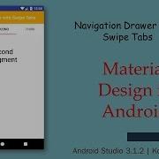 Navigation Drawer With Swipe Tabs Android Studio 3 1 2 Kotlin 2018
