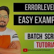 Errorlevel In Batch Script