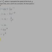 Applied Optimization 6 Minimizing The Gas Usage Of A Truck G V Av B V