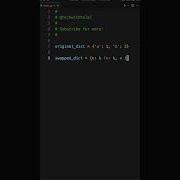Easily Swap Keys And Values In A Python Dictionary Python Programming Pythoncoding