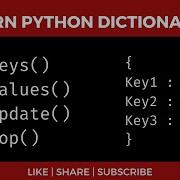 Learn Python Dictionaries In 1 Minute