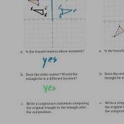 Geometry Unit 2 5 Notes Composite Transformations