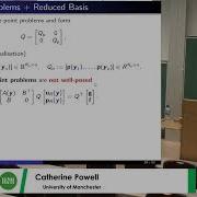 Prof Catherine Powell Stochastic Galerkin Approximation