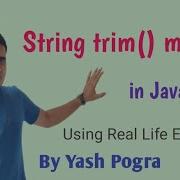 Trim Method In Java Java String Trim Method With Example