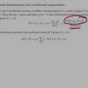 Stats Topic 5 Video 3 Conditional Distributions And Conditional Expectation