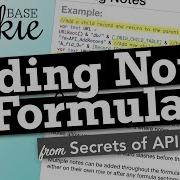 Adding Notes To Formulas In Quickbase