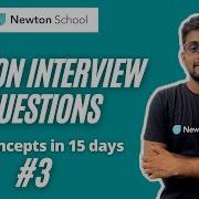 Hindi Python Interview Questions Part 3 Python Interview Questions For Freshers Newton School