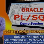 PL SQL Training PLSQL Demo Session PLSQL Advance Course PL SQL Complete Course