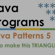 60 Java Patterns Triangle 4 Code