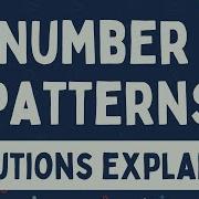Number Patterns Solutions Explained