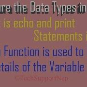 PHP 3 What Are The Data Types In PHP