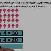 Identify The Multiplication Sentence That Represents A Rectangle Of Objects