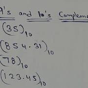 9 S And 10 S Complement In Hindi Complete Number System In Hindi 2023