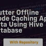 Flutter Offline Mode Caching Api Data Using Hive Database