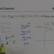 How To Find One Sided Limit For Piecewise Function