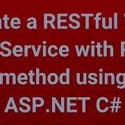 Создание RESTful WCF веб сервиса с методом POST с использованием ASP NET C Часть 8