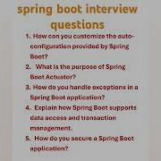 Top Spring Boot Interview Questions Daily Questions 1 Java Spring Boot