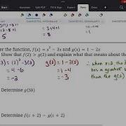 MCR3U Unit 1 Lesson 2 Function Notation