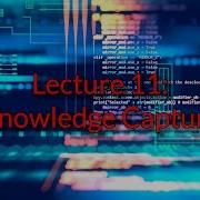 CSE 442 Lecture 11 Knowledge Capture