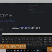 Hello World In ATOM USING C