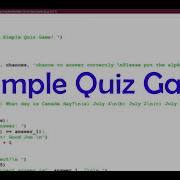 Simple Multiple Choice Quiz Game In Python