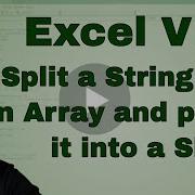 Split A String Into Array And Paste Into A Sheet In Excel VBA