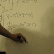 Optimization 1 Rectanglular Box