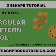 Onshape Tutorial How To Use The CIRCULAR Pattern Tool