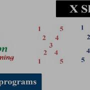 Python Pattern Programs Printing Numbers In X Shape